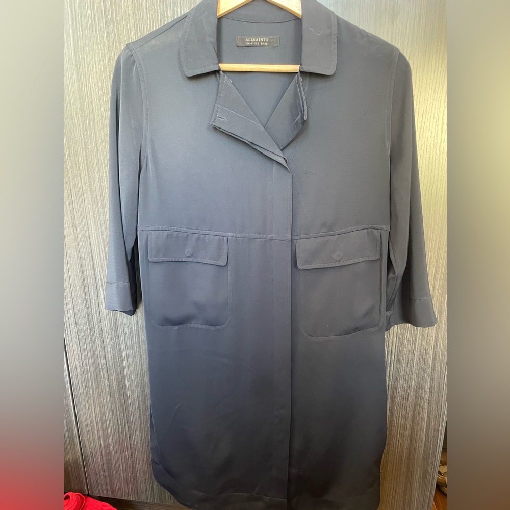 EUC AllSaints Shirt Dress Sz 0